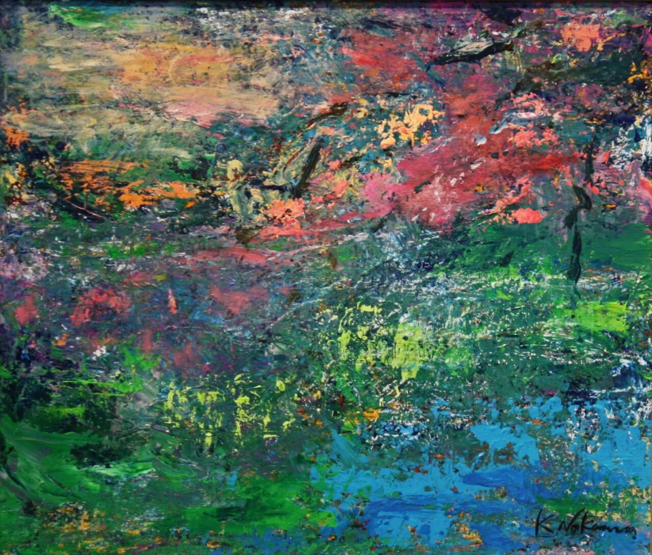 浅間大滝に立つ恋人たち