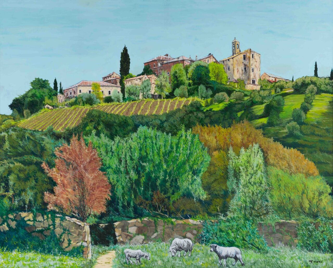 丘の上の小さな村