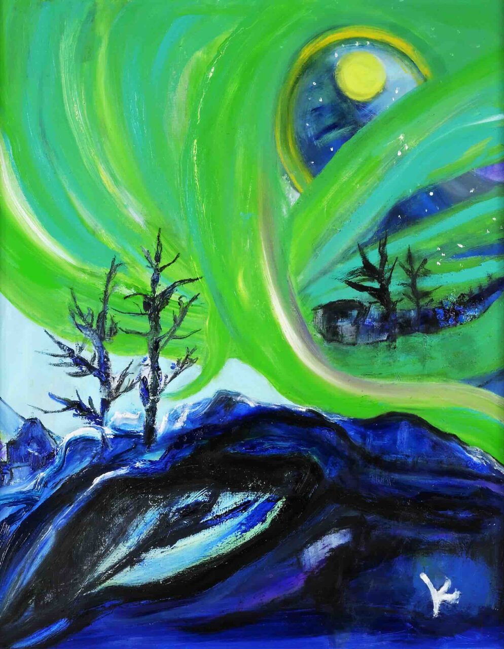 宙とこの世をつなぐイエローナイフ