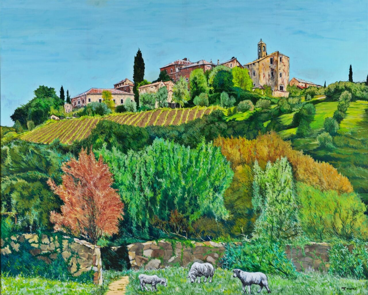 丘の上の小さな村