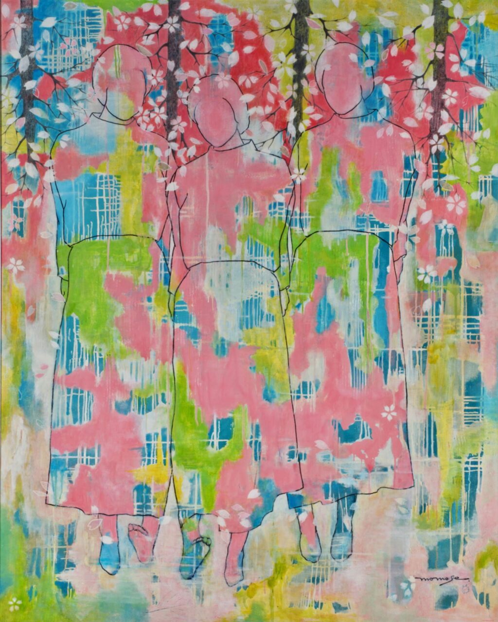 理事 百瀬 まつ子
100号F　油彩画　