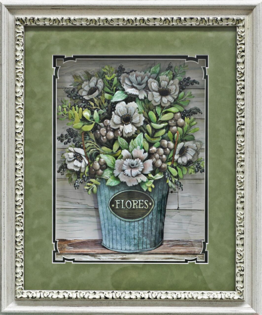 Flores galvanized bucket　