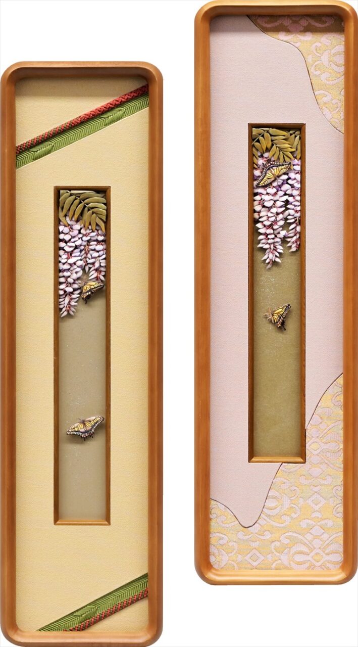 藤花と蝶