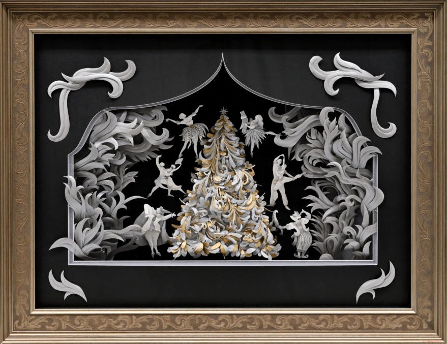 会 友 Suzuki Tae 鈴木 妙江 3Dシャドウボックスアート The Nutcracker 90×71