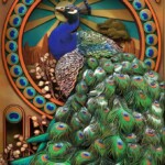 126 Peacocks-Art Nouveau 三浦信子