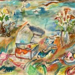 36 高谷彌榮子「オクラの華」