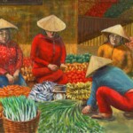 76 二宮浩司「ベトナムの露店市場」