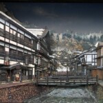 130 晩秋の銀山温泉 山口貞彦