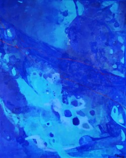 s-30 清水 恭子 宙からのおくりもの 100F 油彩画 s-30 清水 恭子 宙からのおくりもの 100F 油彩画