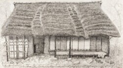 2023年創展文部科学大臣賞 s-45 吉田 迪子 今も 120 ペン画   2023年創展文部科学大臣賞 s-44-2 吉田 迪子 古代からの贈り物 60F ミクストメディア