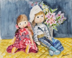 s-65 鈴木 淳 なかよし 10 水彩画 s-65 鈴木 淳 なかよし 10 水彩画