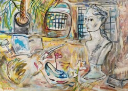 s-31-1 高谷 彌榮子 つつがなく生きる為には 728x103 水彩画 s-31-1 高谷 彌榮子 つつがなく生きる為には 728x103 水彩画