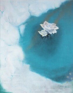 07 百瀬 まつ子  宙のHANA 100F 油彩画 07 百瀬 まつ子  宙のHANA 100F 油彩画