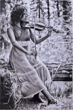 24 藤澤 真樹 森の妖精 鉛筆画 24 藤澤 真樹 森の妖精 鉛筆画