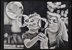 32 協 会 賞 藤澤 真樹 シャボン玉 鉛筆画 32 協 会 賞 藤澤 真樹 シャボン玉 鉛筆画