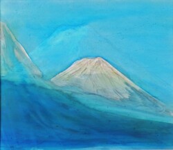 2 朝木 義之 富士蜃気楼二つ ミクストメディア 2 朝木 義之 富士蜃気楼二つ ミクストメディア