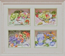 4 石崎 綾子 フラワー&ベジタブル シャドーボックスアート 4 石崎 綾子 フラワー&ベジタブル シャドーボックスアート