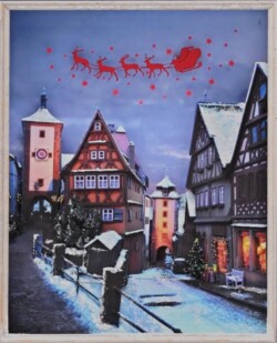 18 齋藤 泰子 The Eve at Rothenburg シャドーボックスアート  18 齋藤 泰子 The Eve at Rothenburg シャドーボックスアート