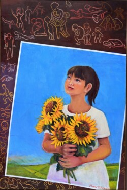 顧問 武沢 礼子 祈る「いつか、きっと」 120 油彩画 顧問 武沢 礼子 祈る「いつか、きっと」 120 油彩画