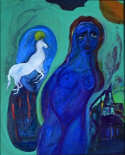 顧問 西 敬子 夢のあとに 100F 油彩画 顧問 西 敬子 夢のあとに 100F 油彩画