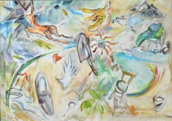 会員 高谷彌榮子 太陽の仕業 72x103 水彩画 会員 高谷彌榮子 太陽の仕業 72x103 水彩画