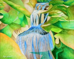 課題優秀賞 会員 四度の瀧 成田 亮 100 油彩画 課題優秀賞 会員 四度の瀧 成田 亮 100 油彩画