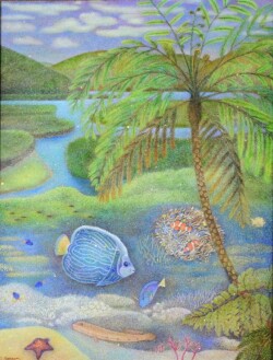 会員 横溝 靖子 「南より」 80号F 油彩画 会員 横溝 靖子 「南より」 80号F 油彩画