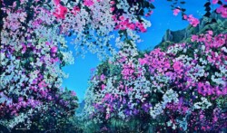 文部科学大臣賞 会員 萬 美沙 惺 100M 油彩画  文部科学大臣賞 会員 萬 美沙 惺 100M 油彩画