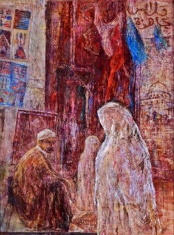 準会員 久保 光子 シリアのスーク F60 油彩画 準会員 久保 光子 シリアのスーク F60 油彩画