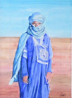 準会員 山田 享 青は自由の色だ F40号 水彩画 準会員 山田 享 青は自由の色だ F40号 水彩画