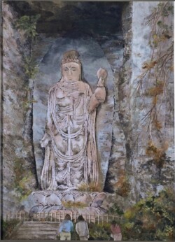 奨励賞 準会員 栁川 恵美子 母に似て 20P 紙絵 奨励賞 準会員 栁川 恵美子 母に似て 20P 紙絵