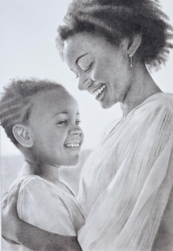 奨励賞 会友 咲 久 抱 擁 B2 鉛筆画    奨励賞 会友 咲 久 抱 擁 B2 鉛筆画