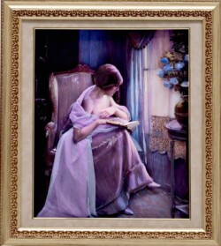 一般 藤井 晶子 本を読む人 3Dシャドーボックスアート 一般 藤井 晶子 本を読む人 3Dシャドーボックスアート