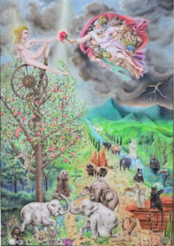 一般 栗林 かおり 原罪~上野猛獣処分 鉛筆画 一般 栗林 かおり 原罪~上野猛獣処分 鉛筆画