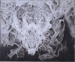 一般 山下 信治 炎 龍 鉛筆画 一般 山下 信治 炎 龍 鉛筆画