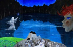 会員 前田 麻里 なみだの湖 M120 ミクストメディア 会員 前田 麻里 なみだの湖 M120 ミクストメディア