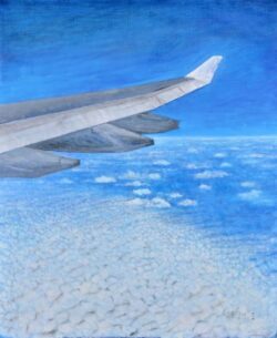 準会員 Ina Mariko 稲 万理子 油彩画 空の旅 20F 準会員 Ina Mariko 稲 万理子 油彩画 空の旅 20F