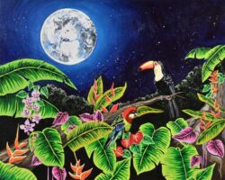 一般 Matsudo Ai 松戸 あい ミクストメディア 月夜のジャングル 30F テーマ 一般 Matsudo Ai 松戸 あい ミクストメディア 月夜のジャングル 30F テーマ