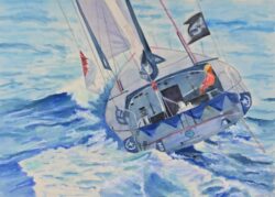 準会員 Yamada Toru 山田 享 水彩画 疾走 40号 準会員 Yamada Toru 山田 享 水彩画 疾走 40号