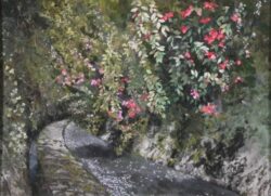 準会員 Yanagawa Emiko 栁川恵美子 紙絵 ほとりに咲く 20号P 準会員 Yanagawa Emiko 栁川恵美子 紙絵 ほとりに咲く 20号P