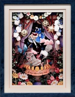 一般 Chiba Momoe 千葉 桃江 3Dシャドーボックスアート ⑥Wheneever I open a book,it's there 75×58 本を開けばいつでもそこに 一般 Chiba Momoe 千葉 桃江 3Dシャドーボックスアート ⑥Wheneever I open a book,it's there 75×58 本を開けばいつでもそこに