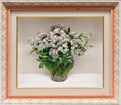 一般 Ishizaki Ayako 石崎 綾子 3Dシャドーボックスアート 白いばら 橋本不二子画 64×55 一般 Ishizaki Ayako 石崎 綾子 3Dシャドーボックスアート 白いばら 橋本不二子画 64×55